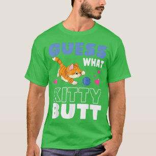 Cat Playing With Bobbin Guess Hearts What Kitty Bu T-Shirt