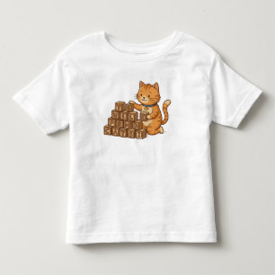 Cat Playing with cubes Toddler T-Shirt