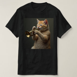 Cat plays the trumpet. T-Shirt