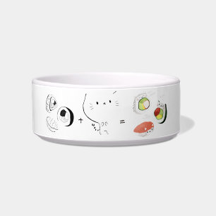 Cat plus Sushi equals Cuteness! Bowl