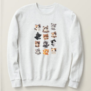 Cat Plush Toy Collection Sweatshirt