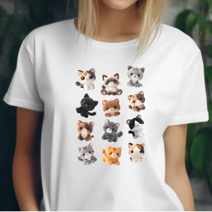 Cat Plush Toy Collection T-Shirt