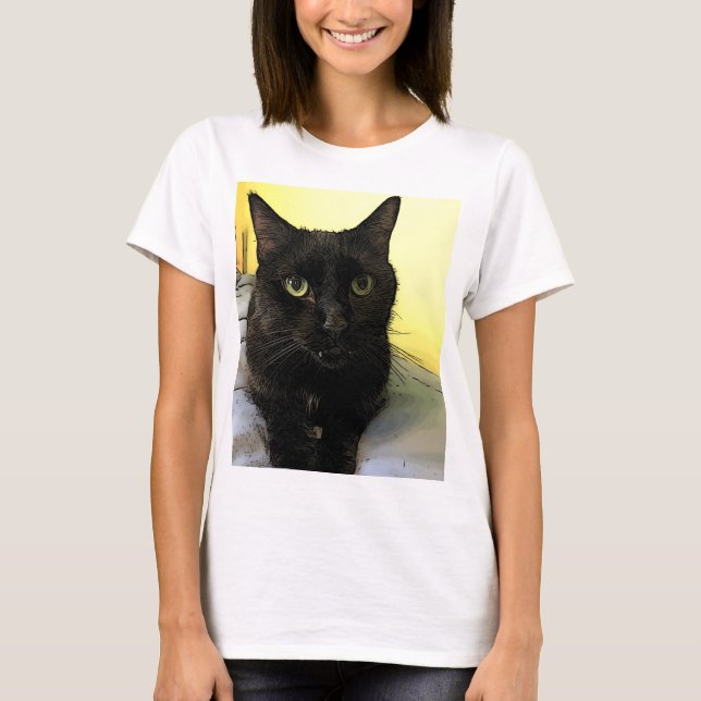 Cat Portrait T-Shirt (Front)