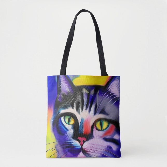 Cat portrait tote bag (Front)