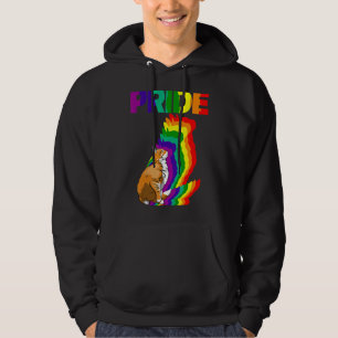Cat Pride Cat Rainbow Colour Funny Cat Lovers Kitt Hoodie