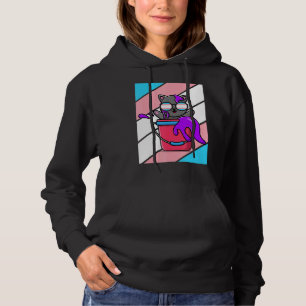 Cat Pride Colors Transgender Flag LGBTQ Proud Ally Hoodie