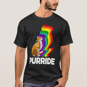 Cat Pride Purride Cat Rainbow Color Cat Kitten 7 T-Shirt