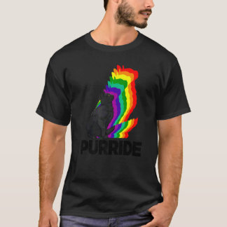 Cat Pride Purride Cat Rainbow Colour  Cat  Kitten  T-Shirt