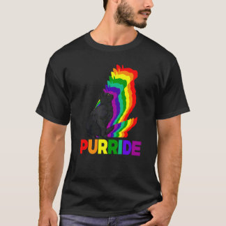 Cat Pride Purride Cat Rainbow Colour  Cat  Kitten  T-Shirt