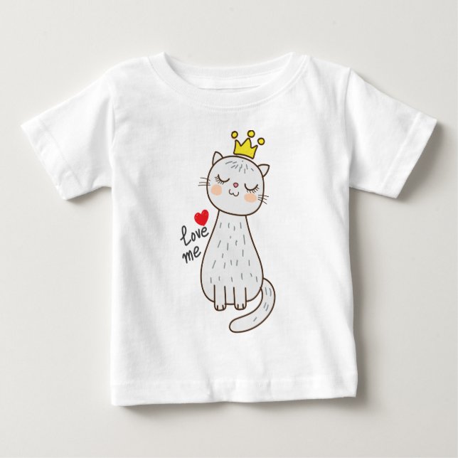 Cat princess baby T-Shirt (Front)