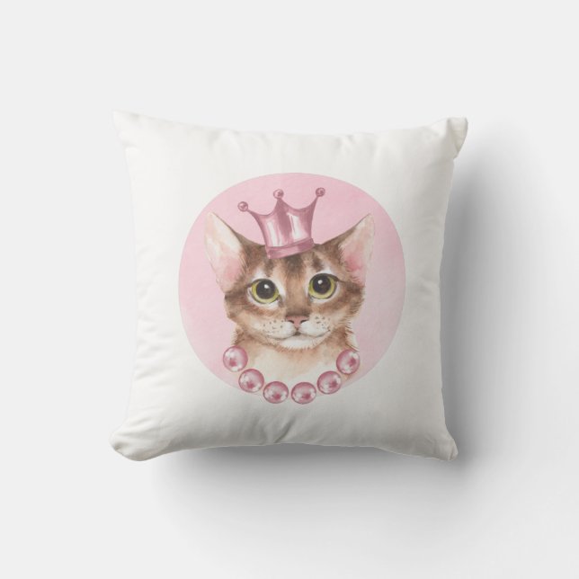 Cat Princess Cushion (Front)