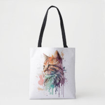 Cat Print for Cat Lover Cat Mum Tote Bag