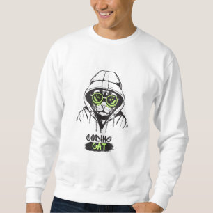 *cat programmer " coding cat sweatshirt