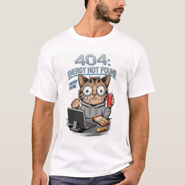Cat Programmer Shirt – Code Coffee Cat Repeat Funn (Front)