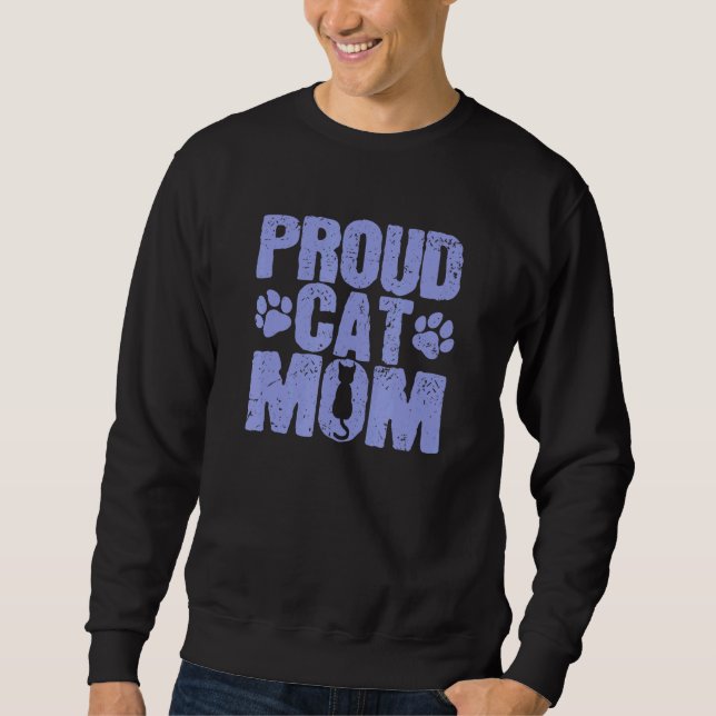 Cat Proud Cat Mum Sweatshirt (Front)
