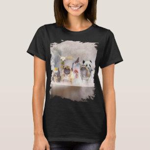 Cat Pug Dog Chicken Sloth Llama Panda Dolphin Bath T-Shirt