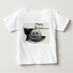 Cat & Pumpkin Happy Halloween T-Shirt