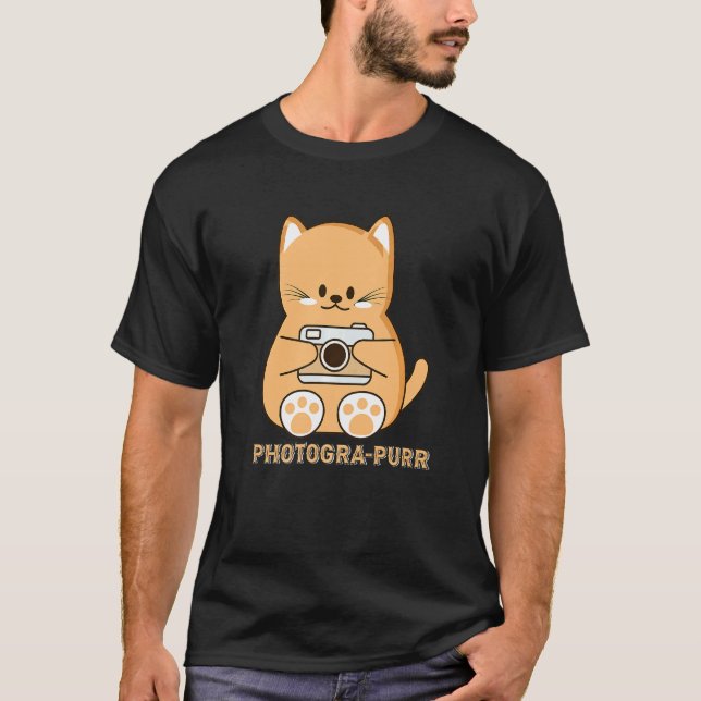 Cat Pun Photographer T-Shirt (Front)