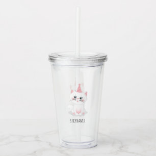 Cat Purr-fect Day Birthday Acrylic Tumbler