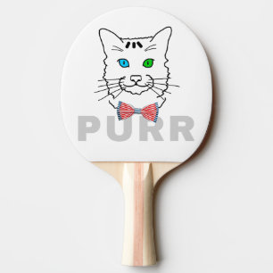 Cat Purr Ping Pong Paddle