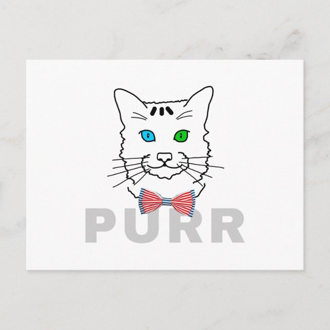 Cat Purr Postcard (Front)