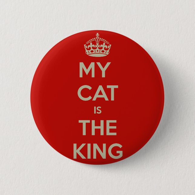 Cat Qoute 6 Cm Round Badge (Front)