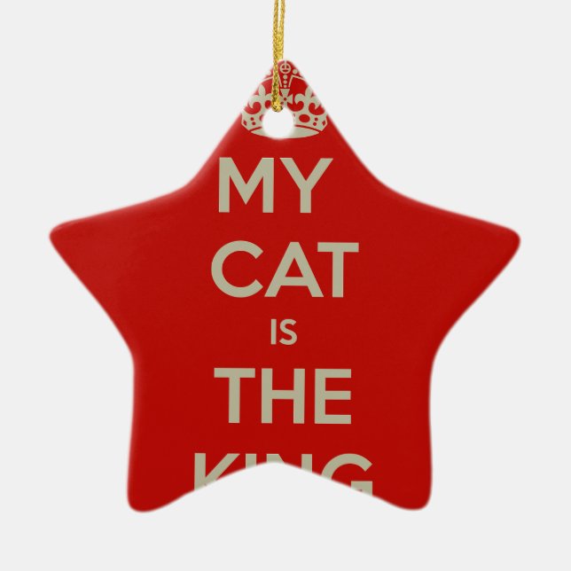 Cat Qoute Ceramic Tree Decoration (Front)