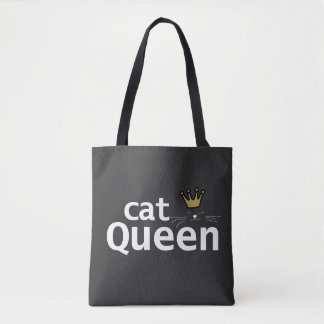 Cat Queen Whiskers Tote Bag