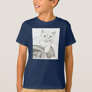 Cat Ragdoll Portrait Kids Dark T-Shirt