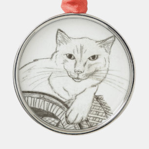 Cat Ragdoll Portrait Ornament