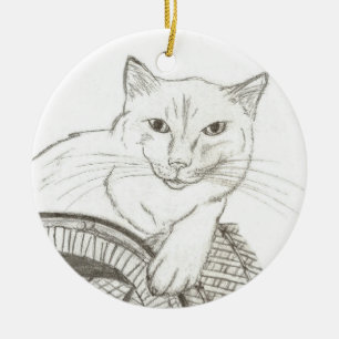 Cat Ragdoll Portrait Ornament