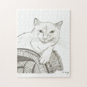 Cat Ragdoll Portrait Puzzle
