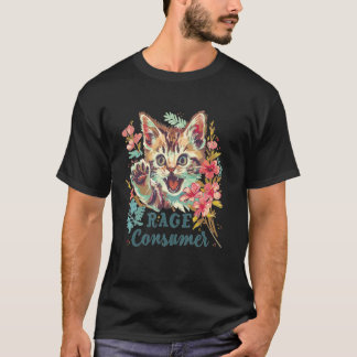 Cat Rage Consumes Me Humour Meme 3 T-Shirt