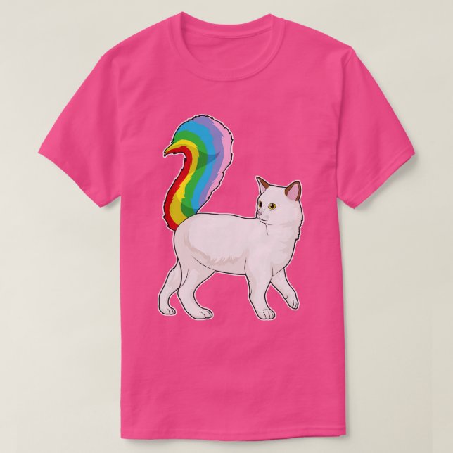 Cat Rainbow T-Shirt (Design Front)
