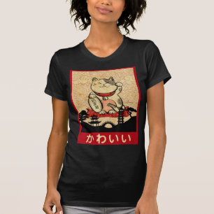 Cat Ramen Bowl Anime Japanese Noodles Kawaii Neko T-Shirt