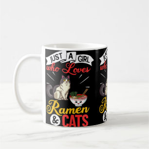 Cat Ramen Bowl Chicken Noodle Soup Japanese Coffee Mug