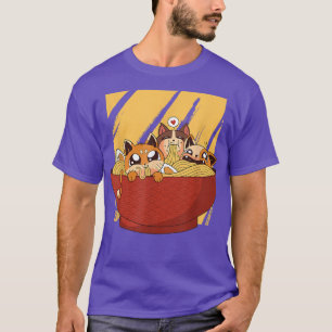 Cat Ramen Bowl  Funny Japanese Sushi  T-Shirt