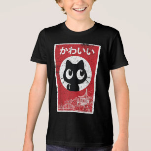 Cat Ramen Japanese Funny Graphic Kawaii Anime Gift Tri-Blend Shirt