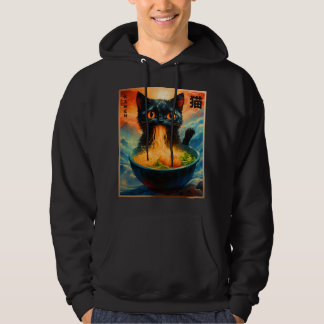 Cat Ramen Japanese Kawaii Cat Anime Cat Ramen Hoodie
