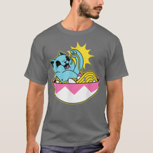 Cat Ramen Kawaii Anime Men Women Kids  T-Shirt