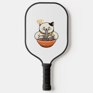 Cat Ramen Kawaii Design Pickleball Paddle