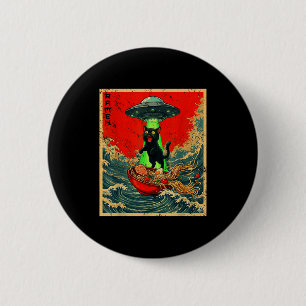 Cat Ramen Ufo Japanese Anime Graphic Tees Men Wome 6 Cm Round Badge