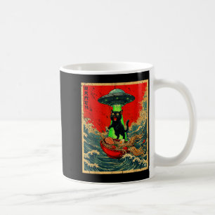 Cat Ramen Ufo Japanese Anime Graphic Tees Men Wome Coffee Mug