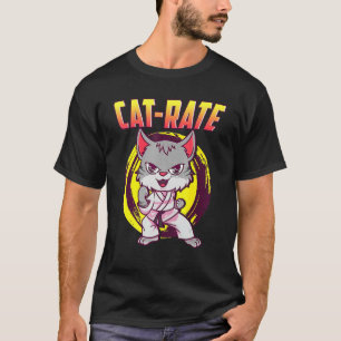 Cat-Rate Karate Cat Dabbing For Cat And Karate T-Shirt