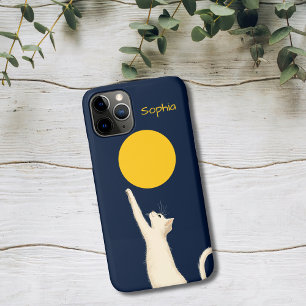 Cat Reaching for the Moon Case-Mate iPhone Case