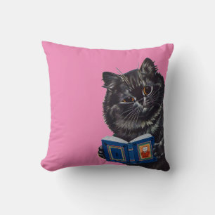 Cat Reading a Book, Louis Wain Cushion