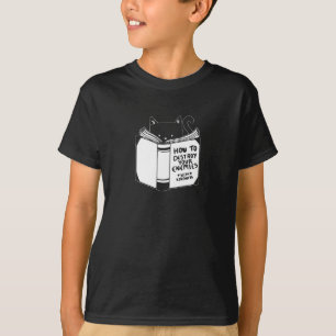 Cat Reading How to Destroy Your Enemies With Kindn T-Shirt