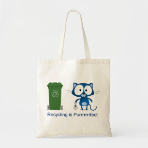 Cat Recycle Tote Bag