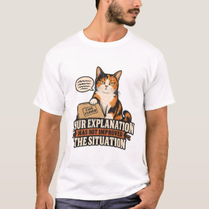 Cat Rejects Your Explanation T-Shirt