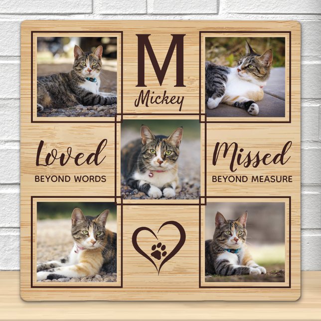Cat Remembrance Pet Memorial Plaque (Creator Uploaded)
